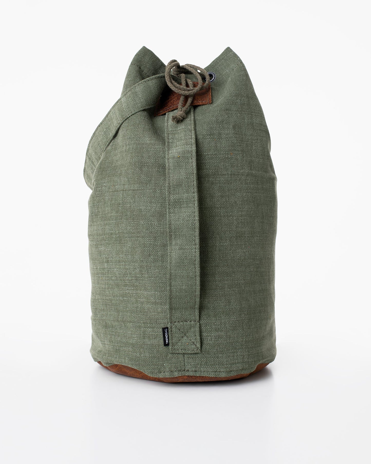Märss Handmade Upcycled Bag - Light Green Faux Leather Details - Arctic Elegance