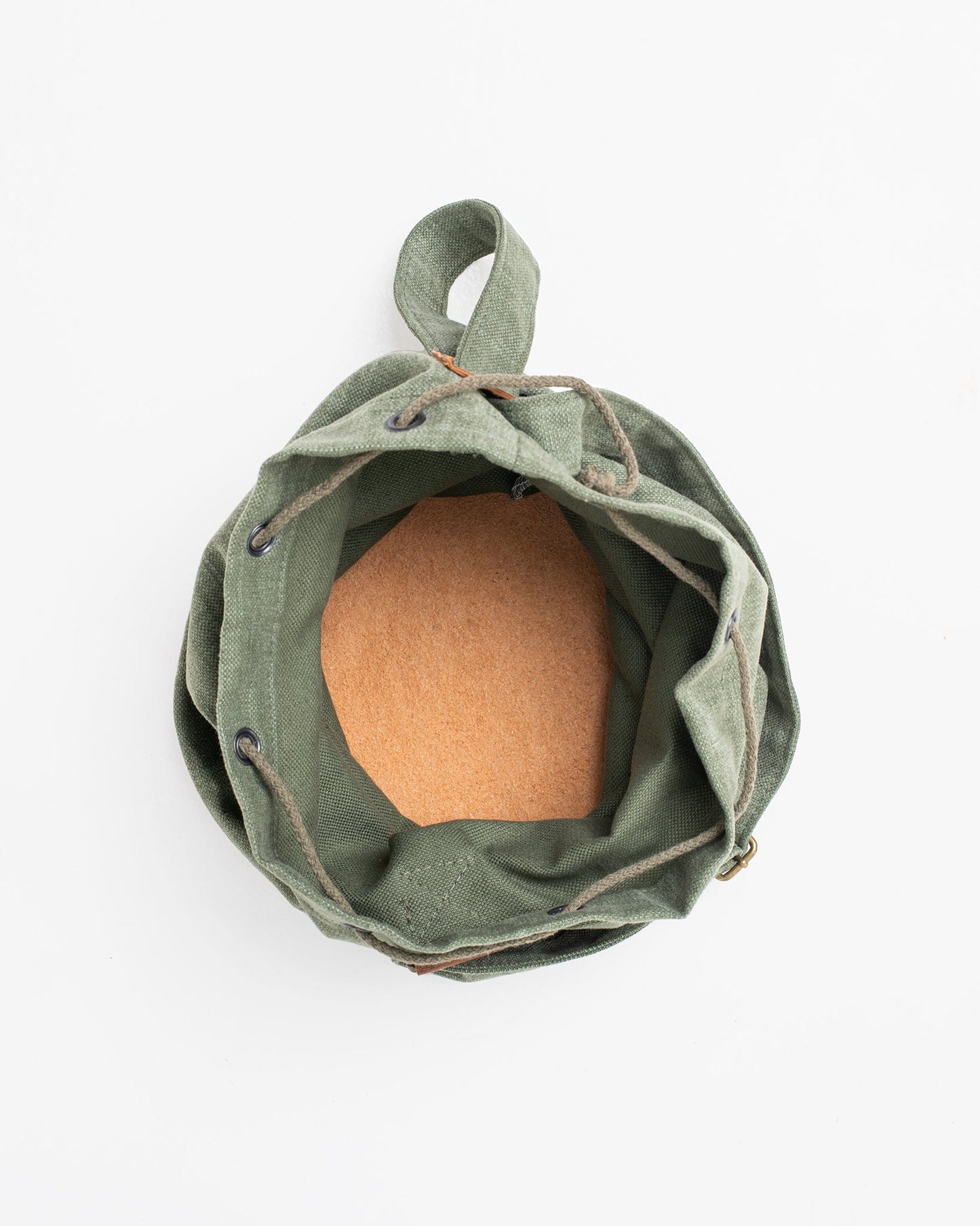 Märss Handmade Upcycled Bag - Light Green Faux Leather Details - Arctic Elegance