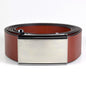 Men's Full - Grain Leather Belt - Adjustable Ratchet Buckle, 35mm Width - Arctic Elegance